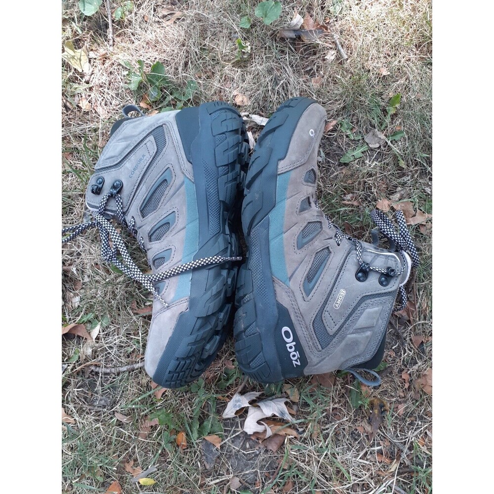 EUC Oboz Hiking Boots Sawtooth X Mid Waterproof Women’s 9.5W Gray Cushion - Picture 4 of 15